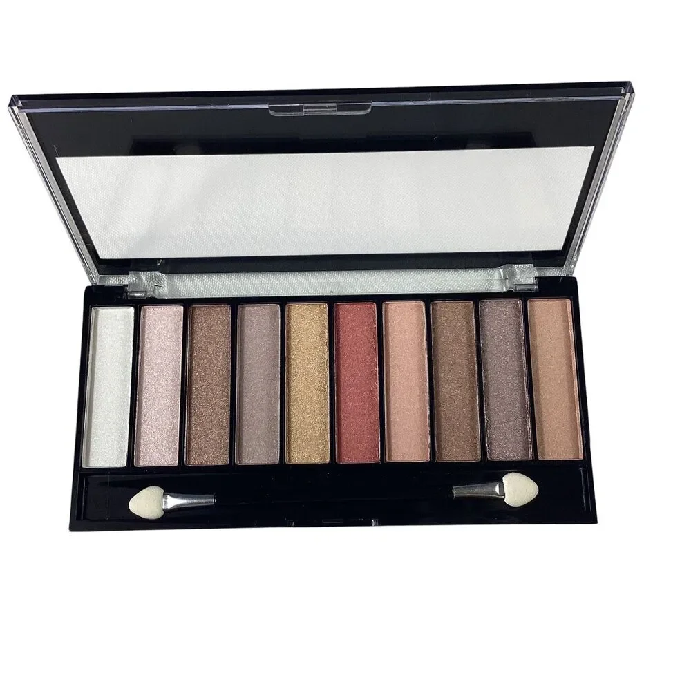 Mariposa 10 Color Eyeshadow Palette Shimmer Metallic Neutrals Gold NEW